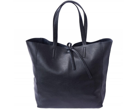 Black Leather Tote, Made in Italy. 50%off Sale Now. Gift with Purchase